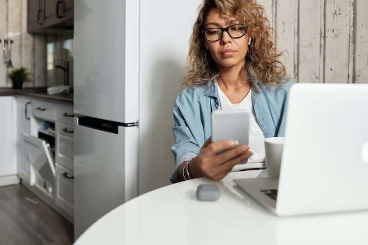 Women on phone